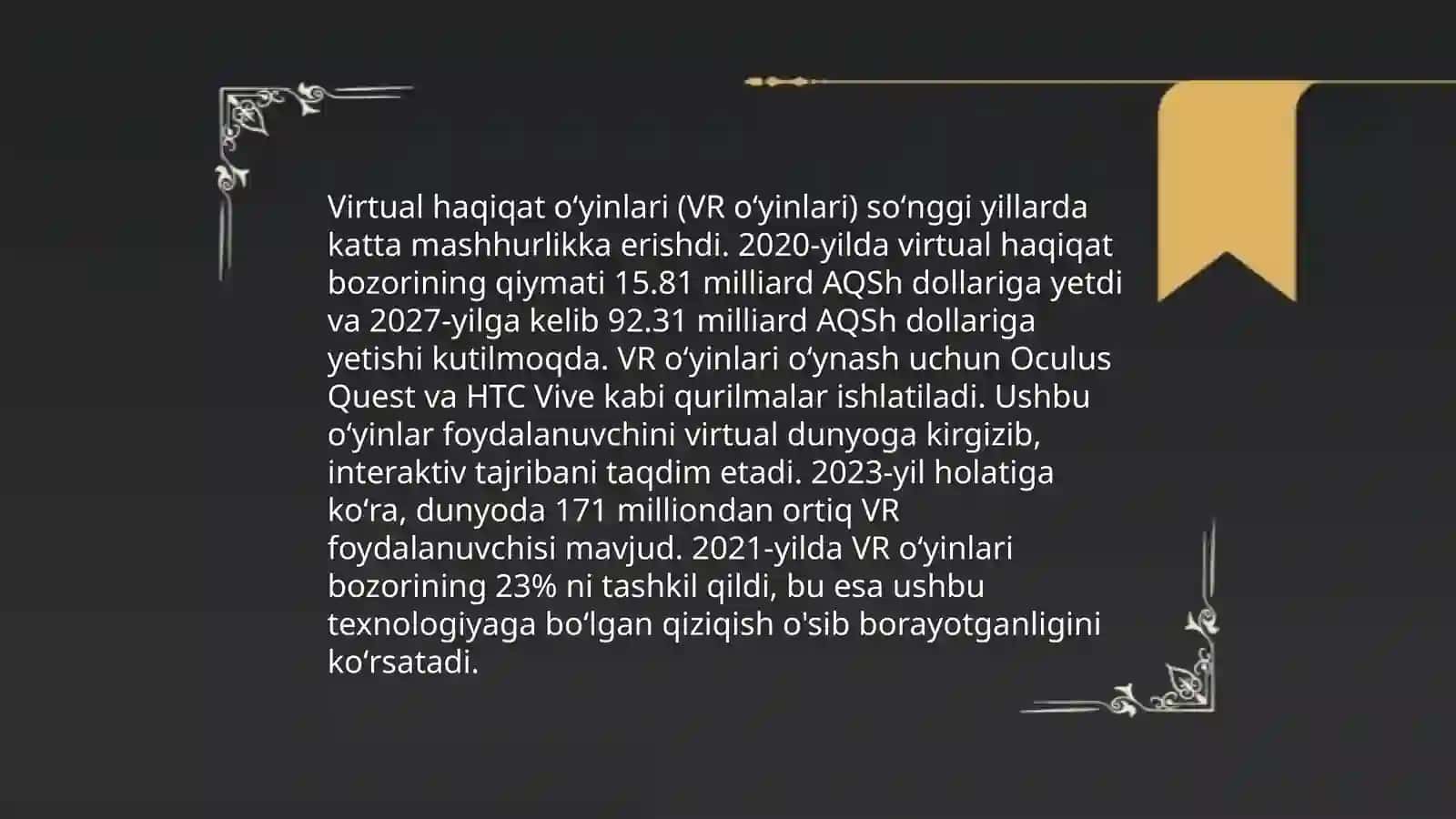 Oʻyin texnologiyalari va ularning oʻziga xosliklari 4