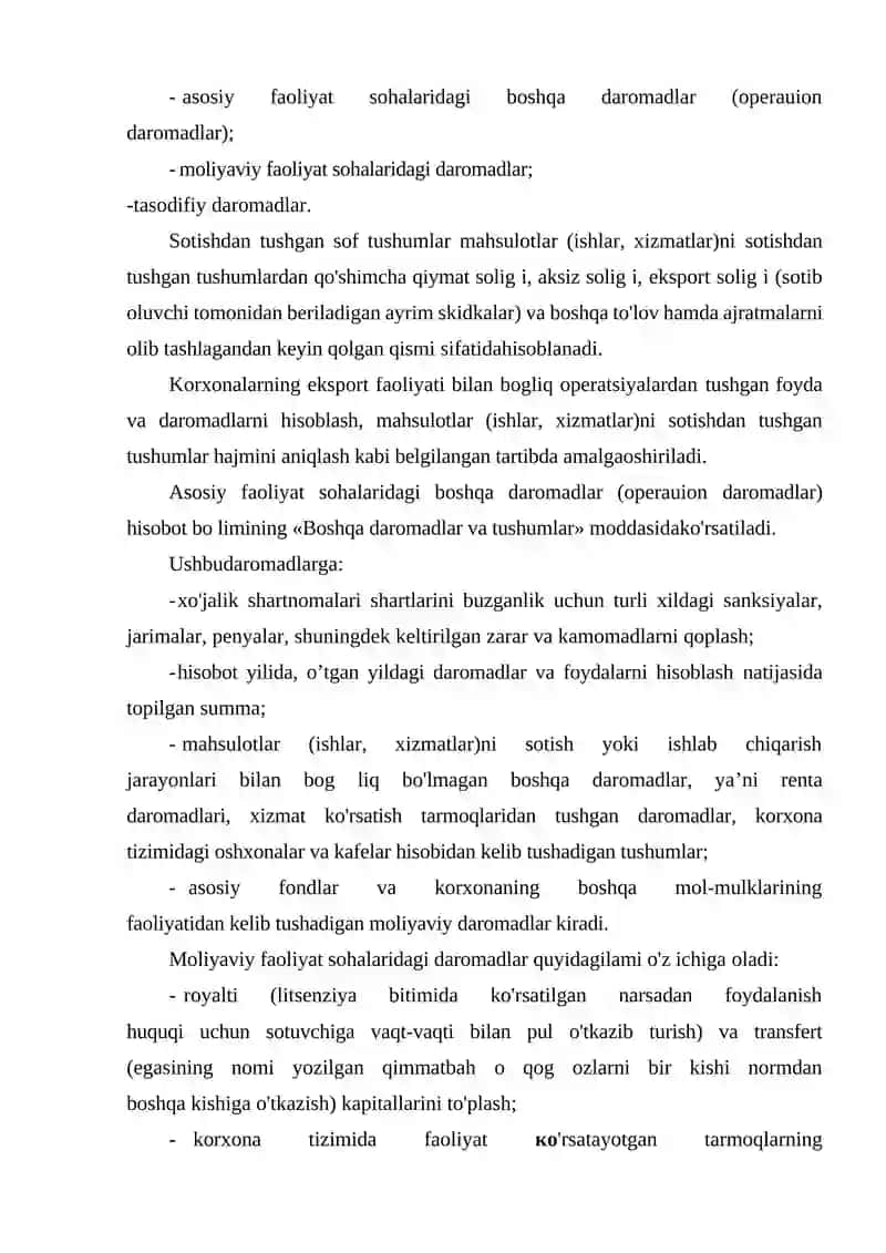 Kichik biznes va tadbirkorlikning moliyaviy faoliyatini ifodalovchi ко’rsatkichlar 4