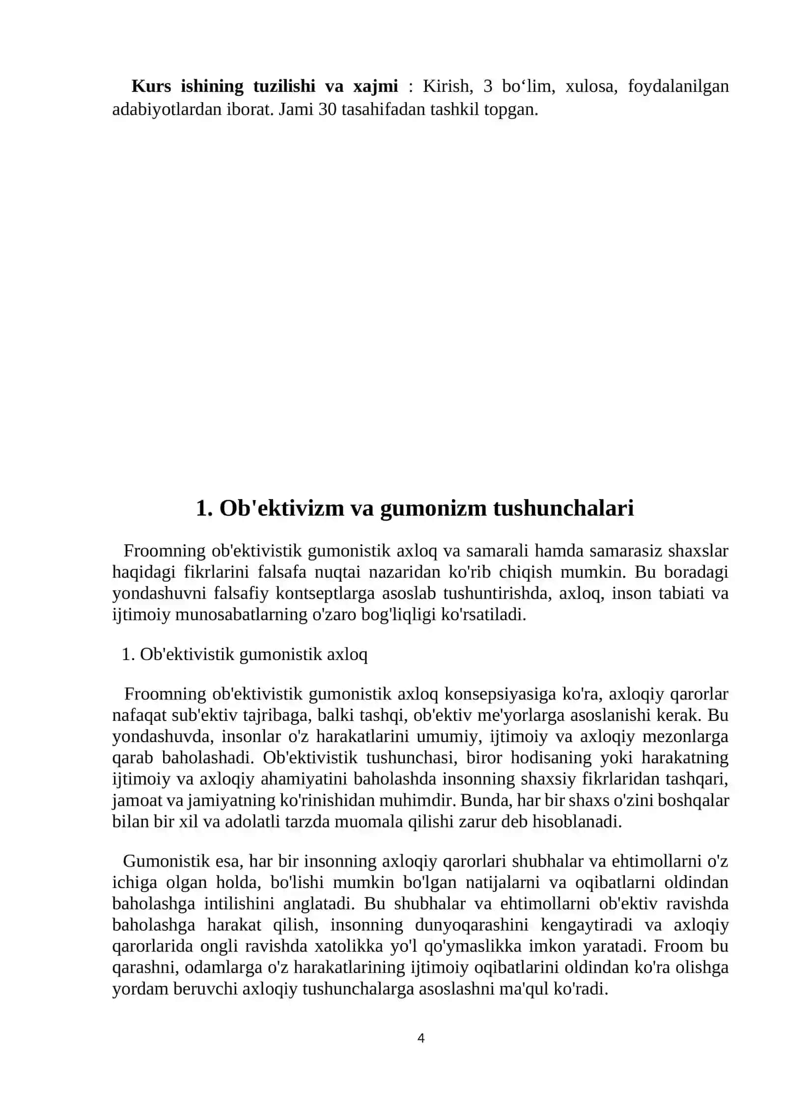 Ob'ektivistik gumonistik axloq va samarali va samarasiz shaxsning umumiy xususiyatlari.Froom 4