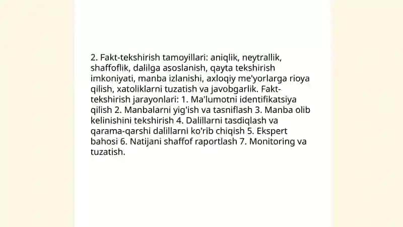 Axborotning ishonchliligi va tekshirish usullari 4