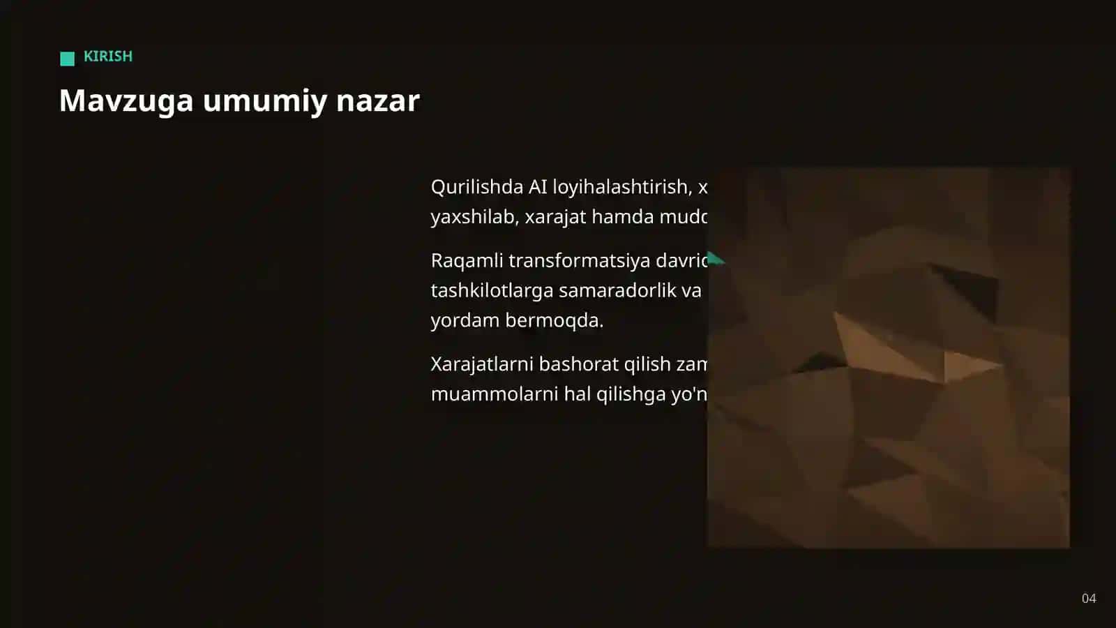 AI QURILISH SOHASIDA 4