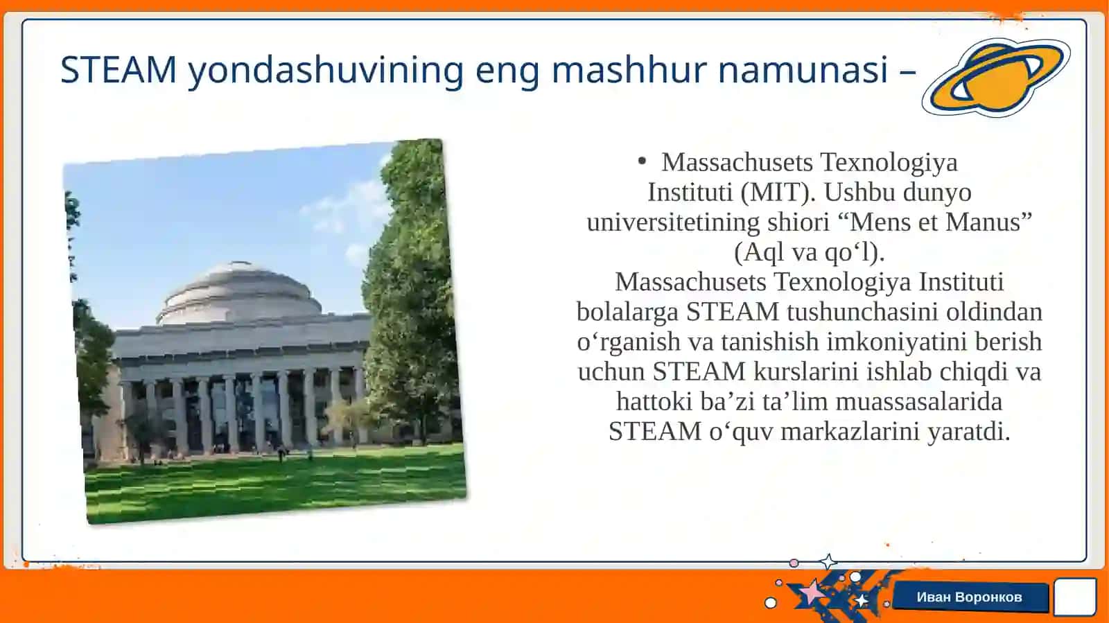 Maktabgacha ta’limda STEAM xalqaro o ‘qitish dasturi 4