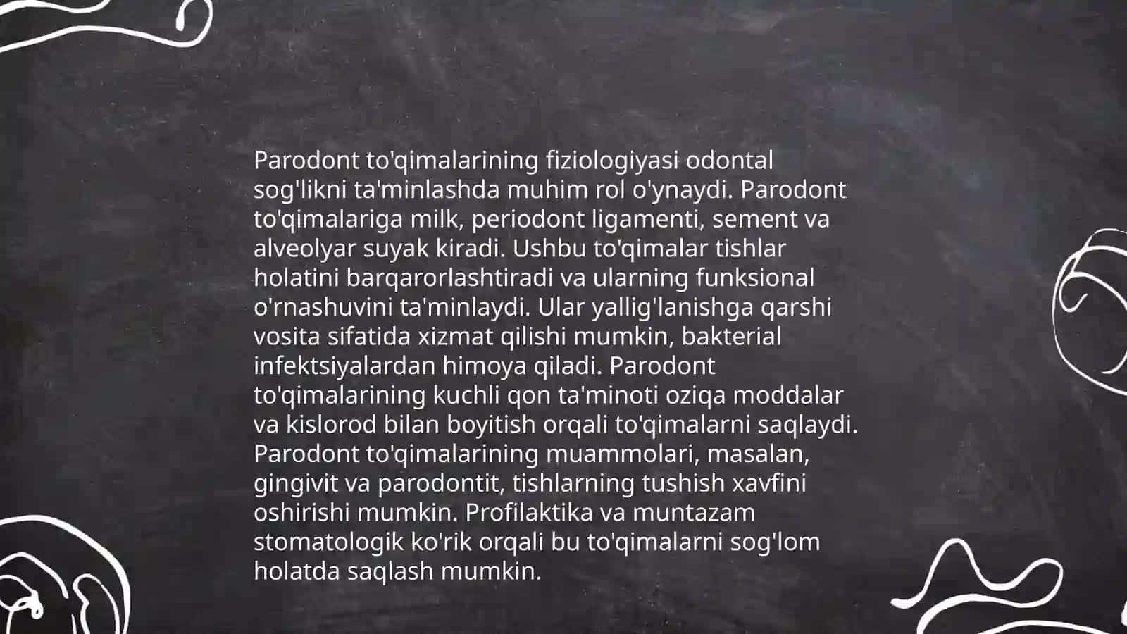 Paradont to'qimasining funksional zo'riqishi travmatik okklyuziya, tishlarni tanlab charxlash 4