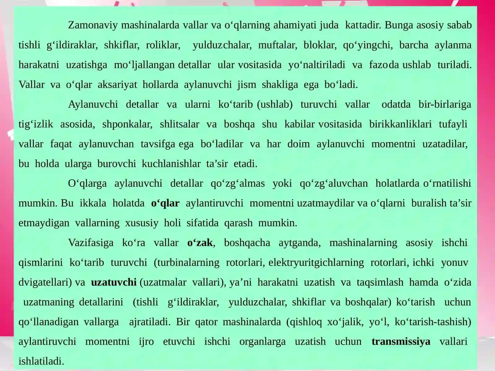 Vallar va o‘qlar 4