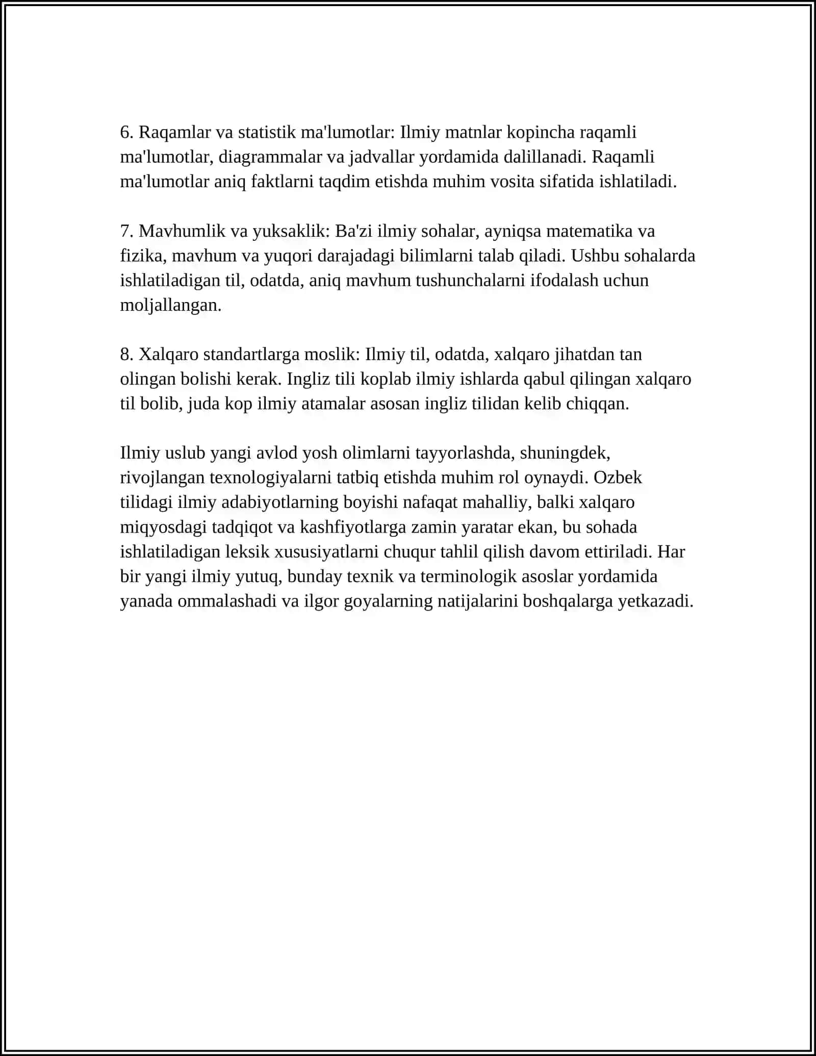 ILMIY USLUB VA RASMIY IDORAVIY USLUBLARNING LEKSIK GRAMATIK XUSUSIYATLARI 4