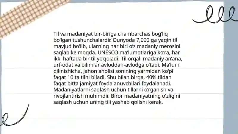 Tilning kelib chiqishi 4