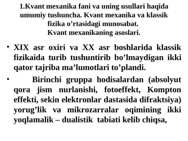 КВАНТ МЕХАНИКА ВА КВАНТ КИМЁ 4