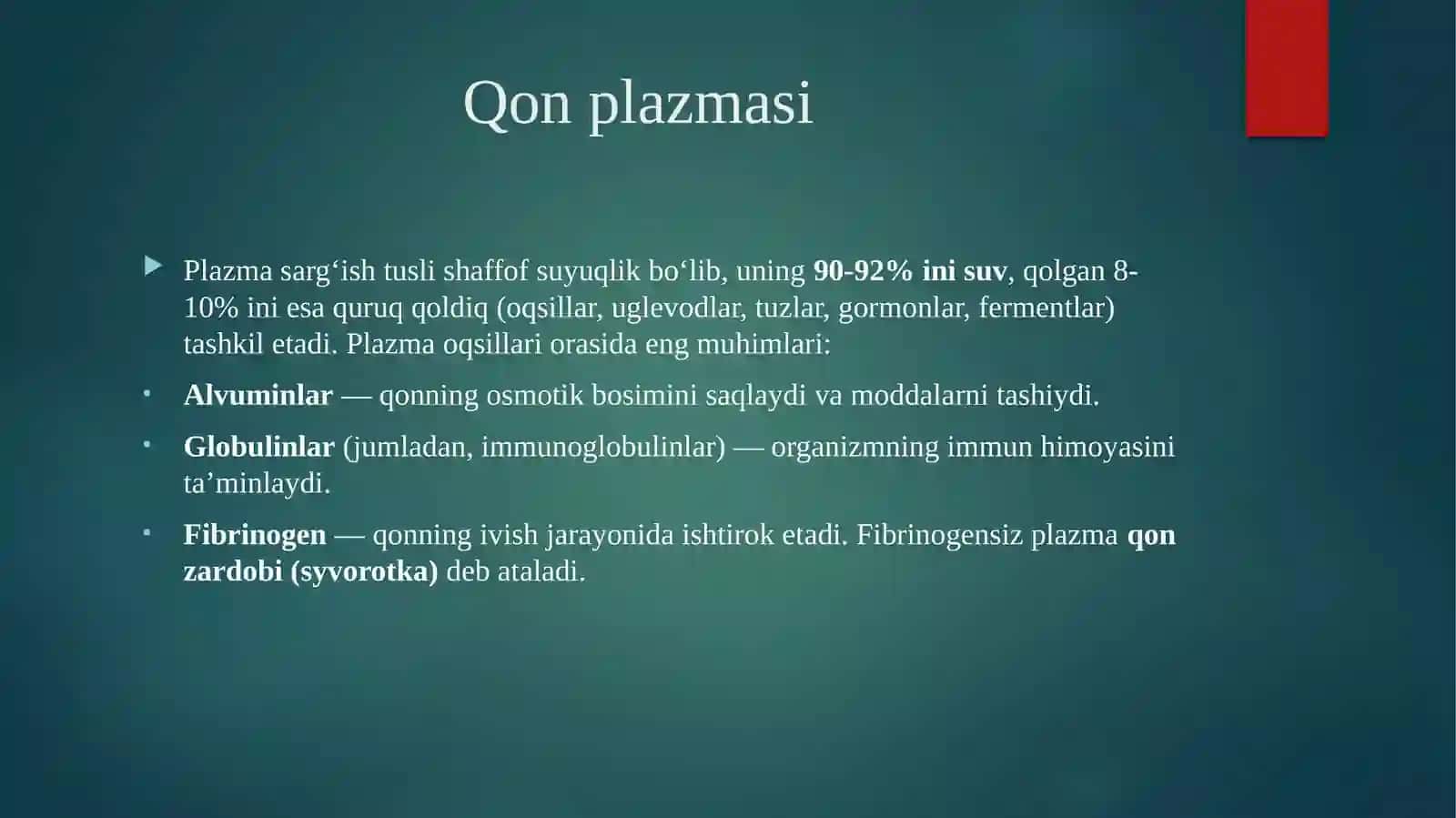 Qon va limfa. 4