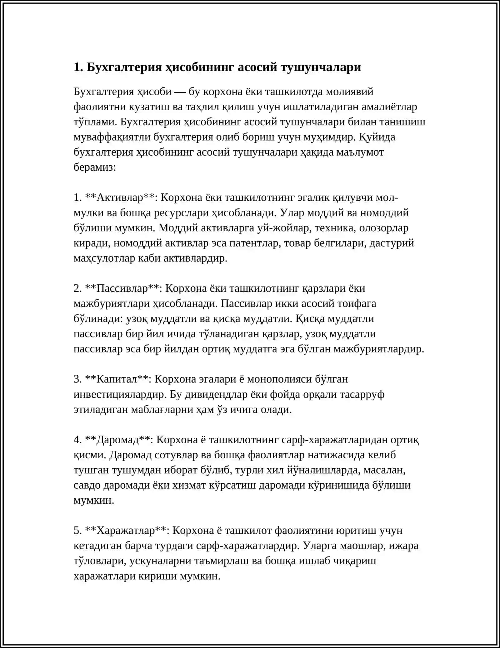 BUXGALTERIYA HISOBI AXBOROT TIZIMLARINING NAZARIY ASOSLARI 4