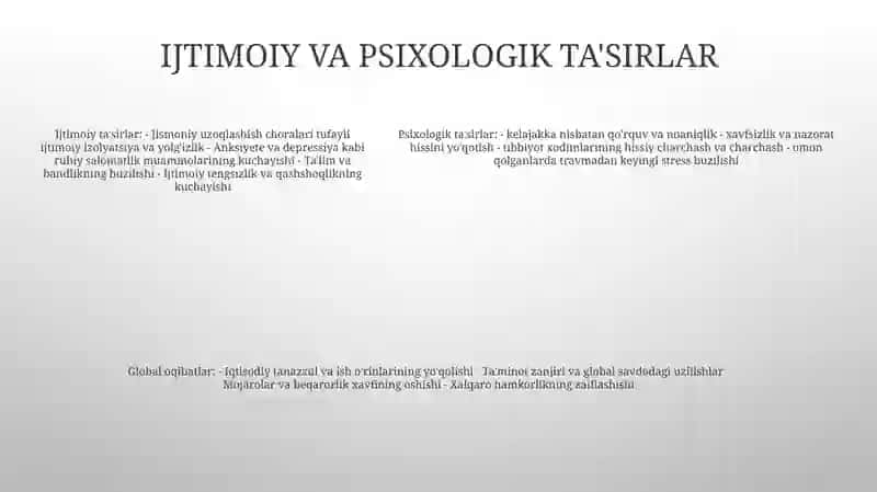 Pandemiya - Xxi Asrning Global Muammosi Va Uning Oqibatlari 4
