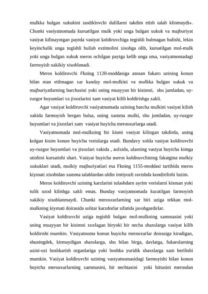 VASIYAT BO’YICHA VORISLIK BELGILASH TARTIBI 4