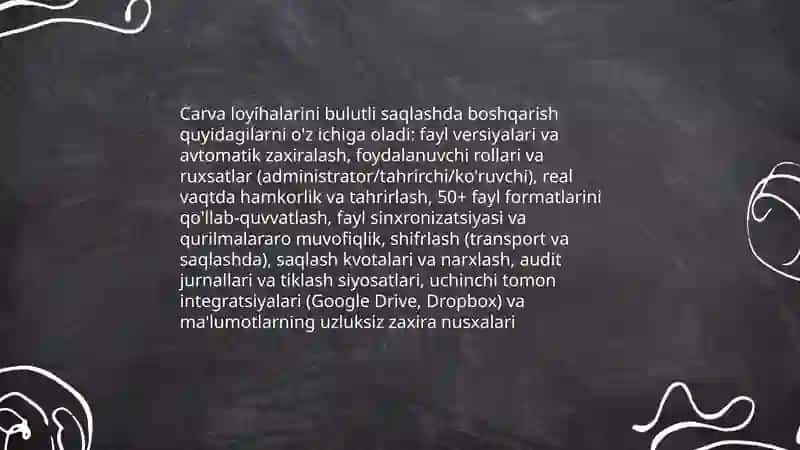 Bulutli texnologiyalardan Foydalanish (Carva) 4