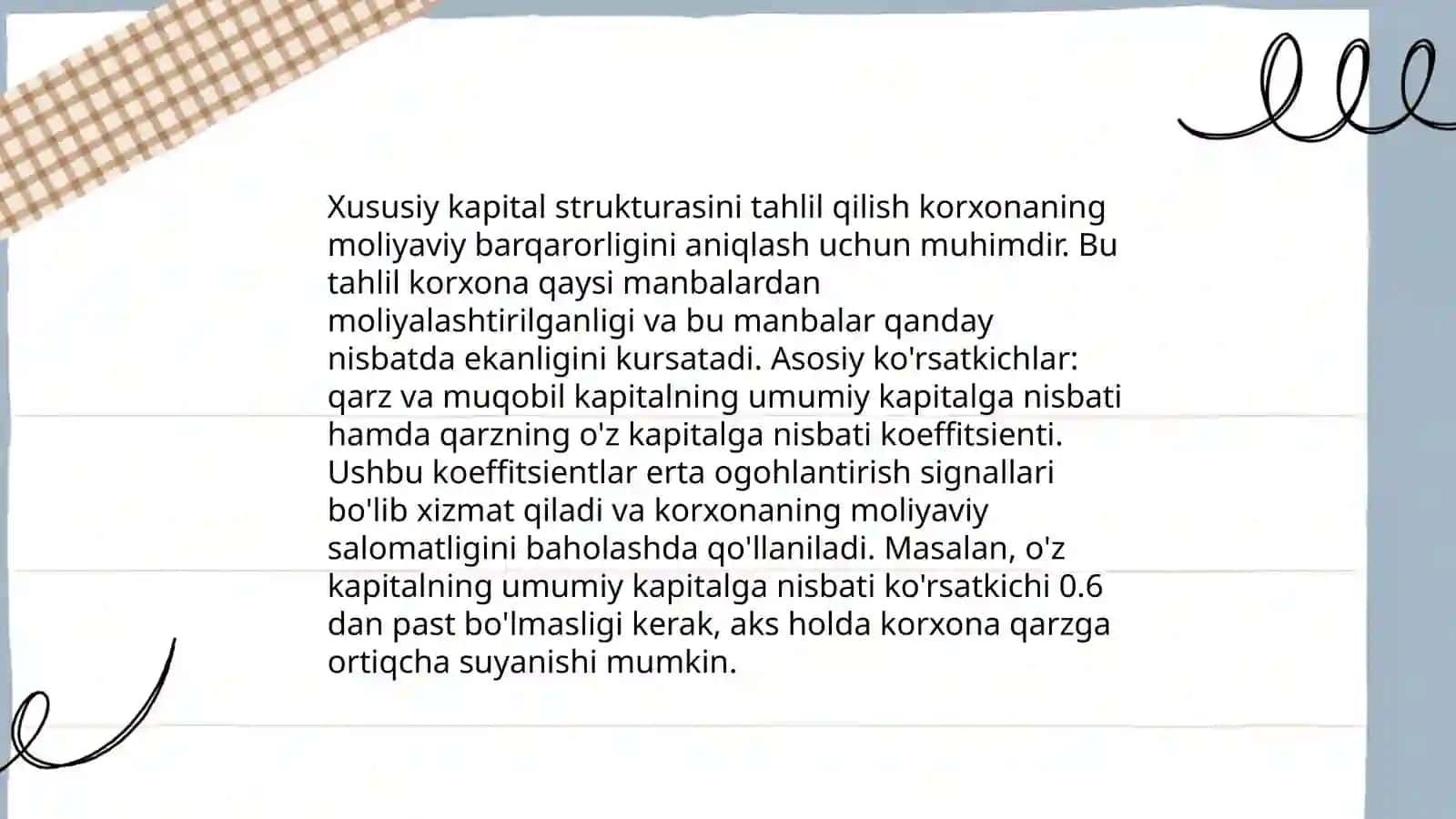 Xususiy kapitalni tahlil etishning maqsadi vа vazifalari 4