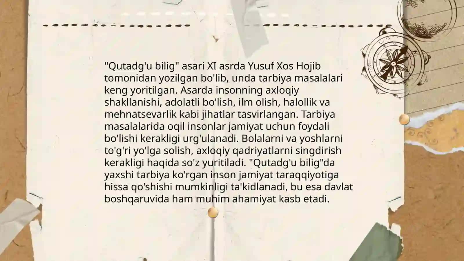 Yusuf Xos Xojibning didaktik qarashlari 4