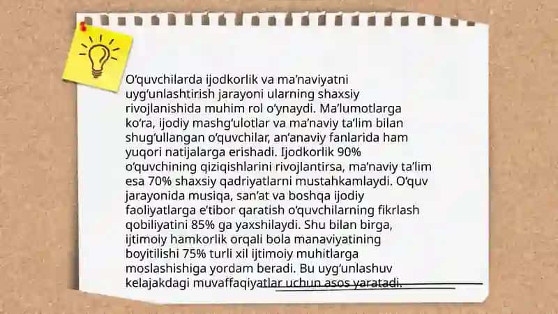 Kreativ yondashuv asosida ma’naviy kompetensiyalarni rivojlantirish 4