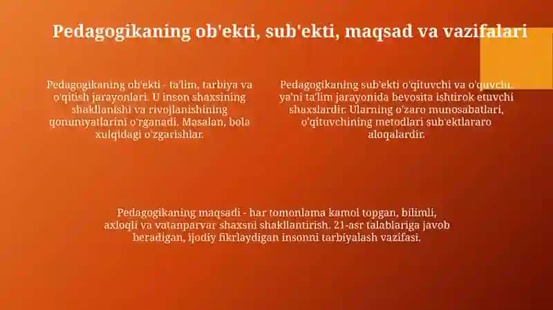 Pedagogika fan sifatida 4