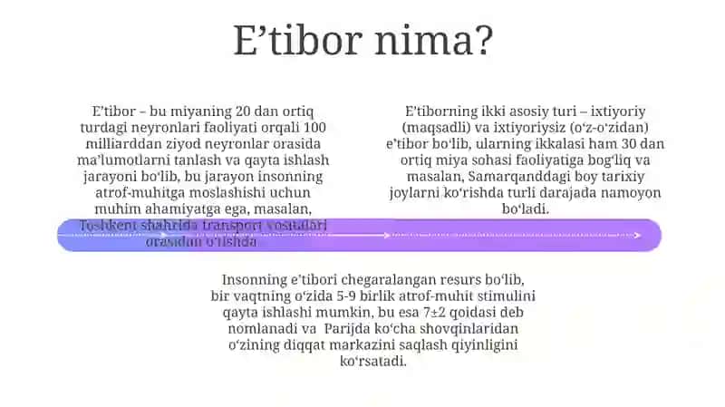 Eʼtiborni boshqarish 4
