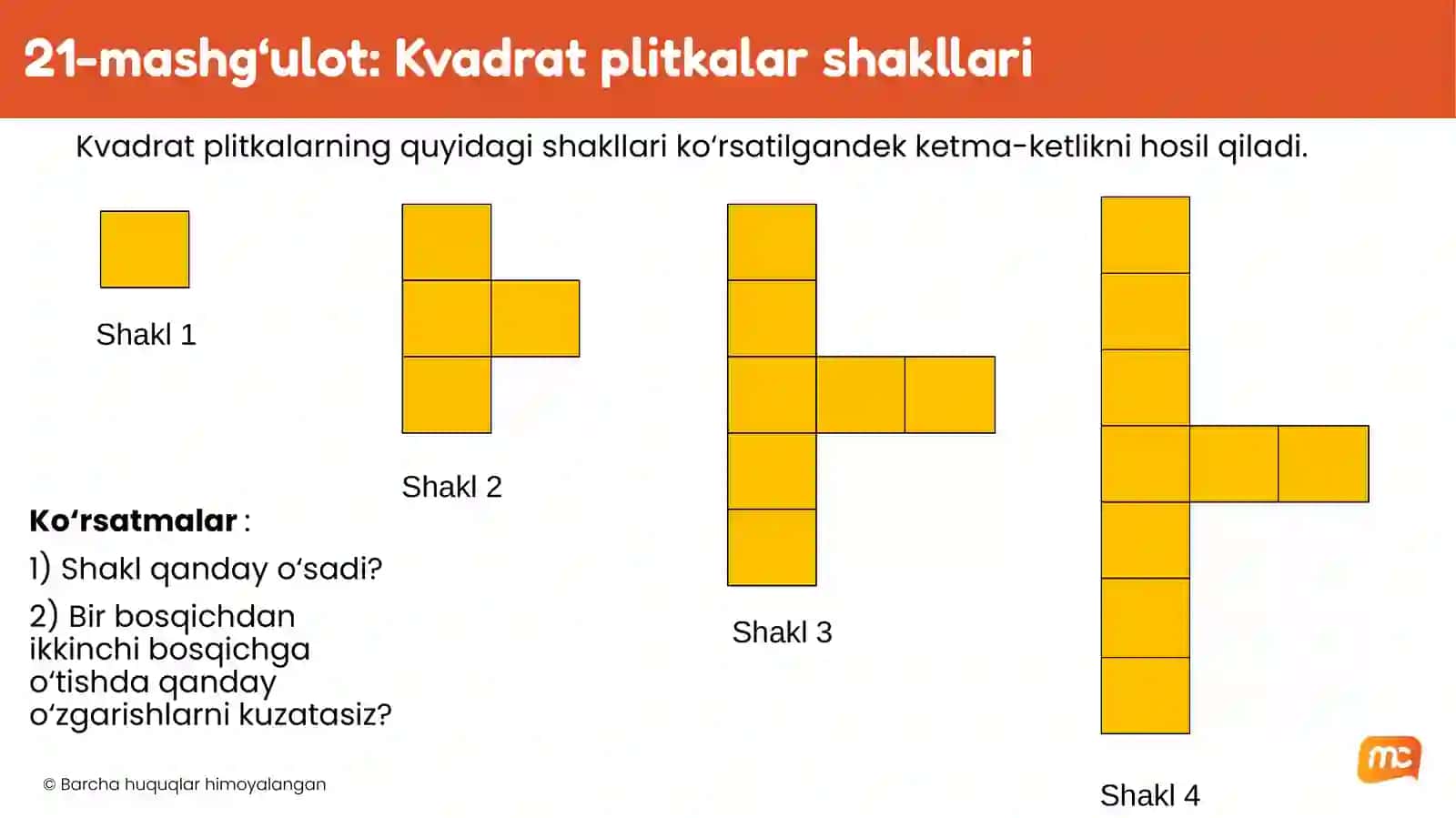 Matematikada konseptual tushunishni rivojlantirish 4