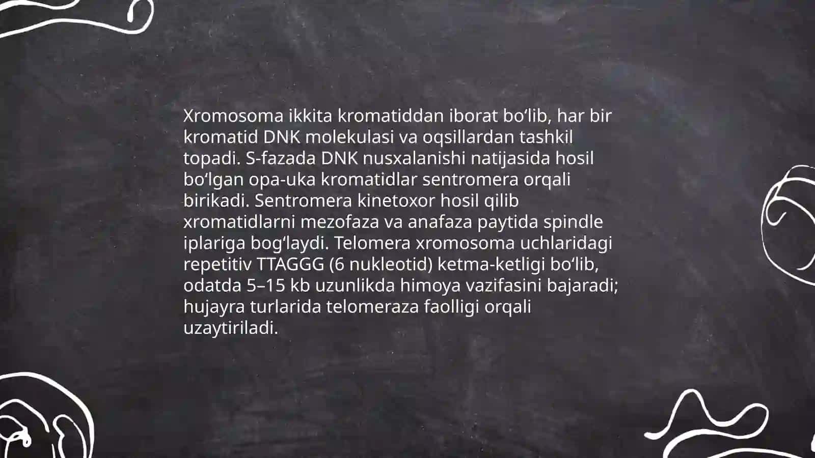 Genetik va stiologik xaritalar odam kariotipi, xromosoma haqida ma'lumot 4
