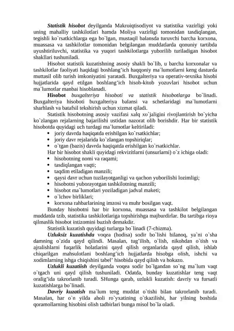 Statistik ma’lumotlarni to‘plash nazariyasi va amaliyoti 4