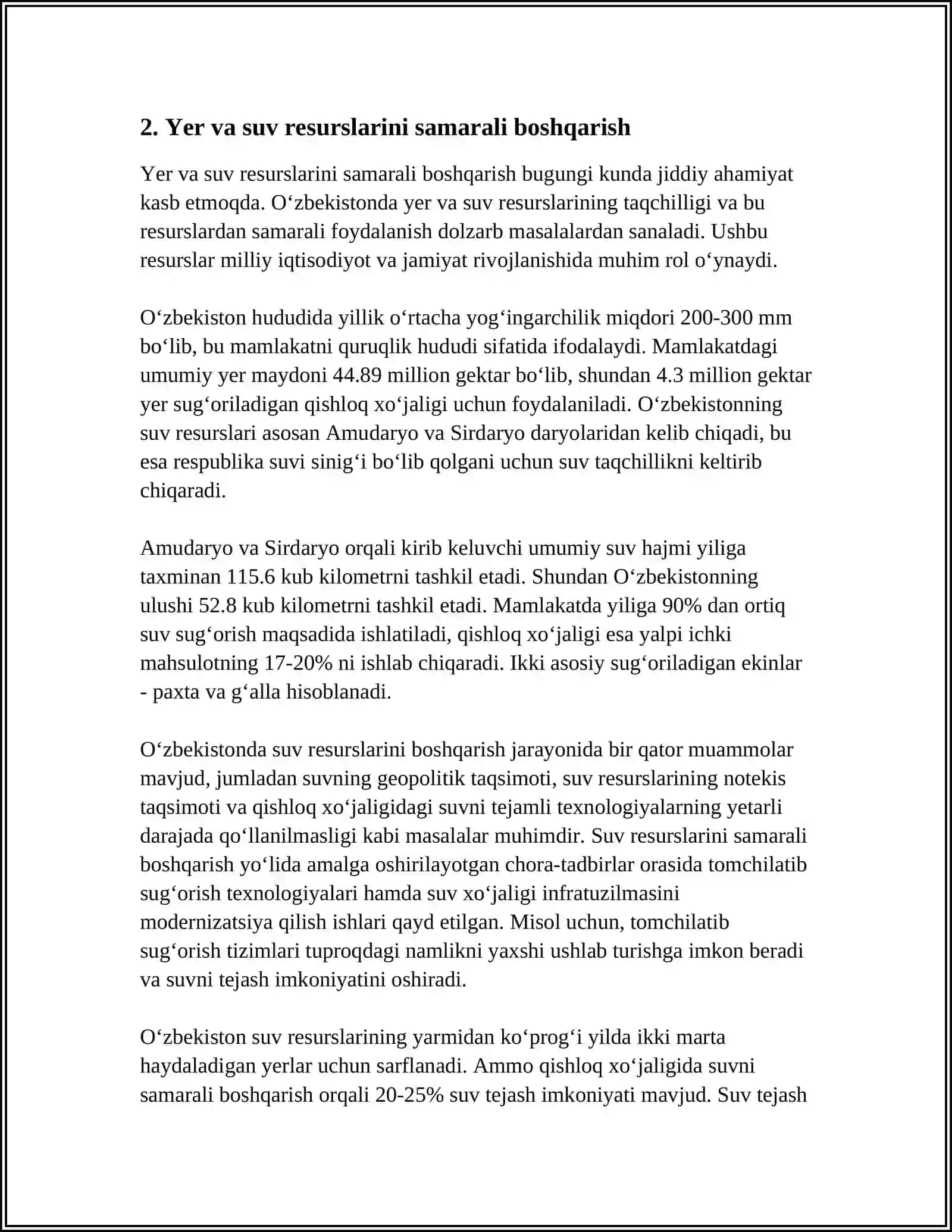FARG‘ONA DAVLAT TEXNIKA UNIVERSITETI REFERAT 4