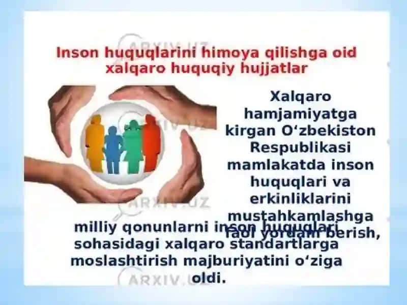 Inson huquqlariva erkinliklari kafolatining yaratilishi 4