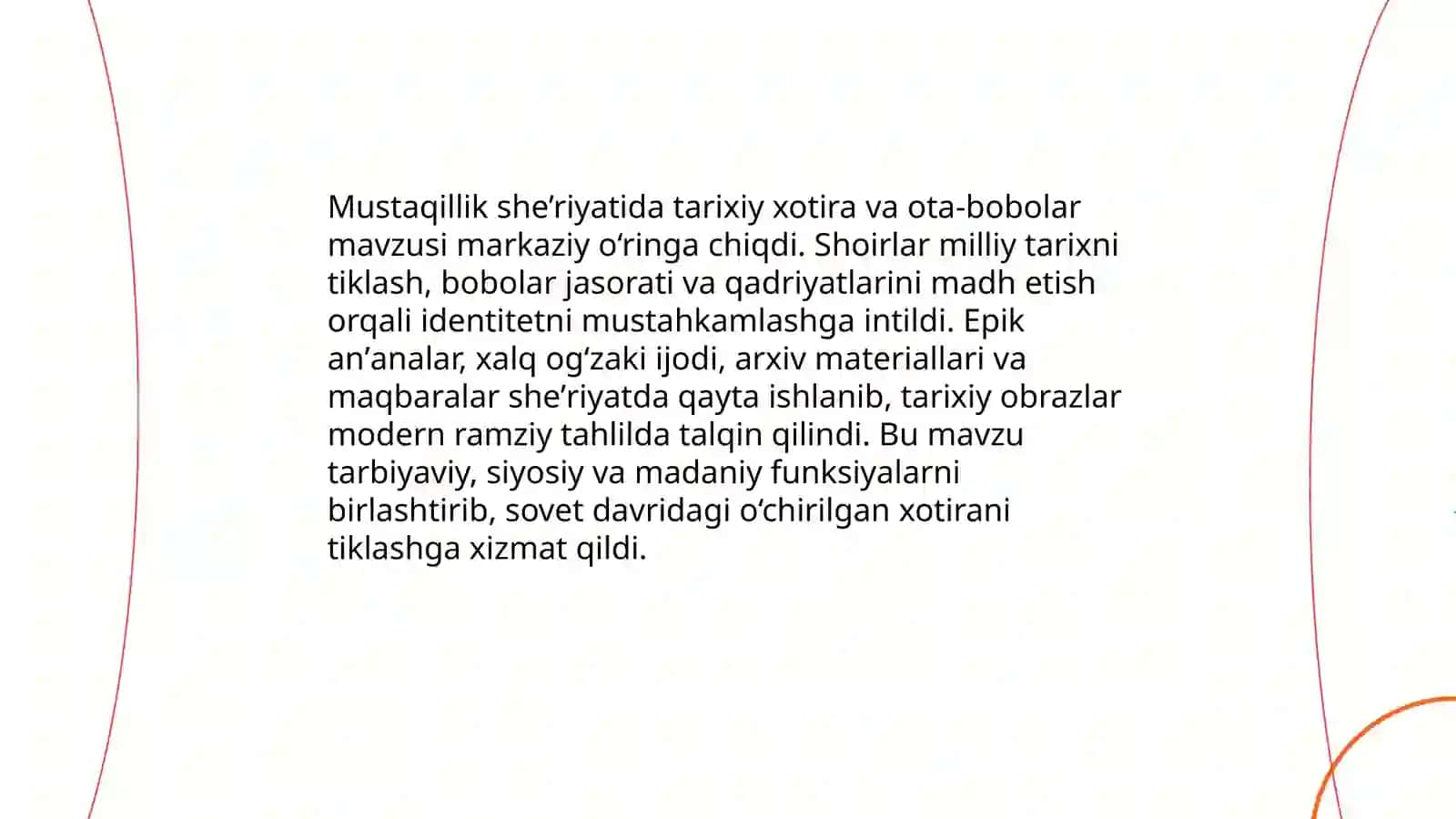 Istiqlol davri oʻzbek she’riyatdagi izlanishlar 4