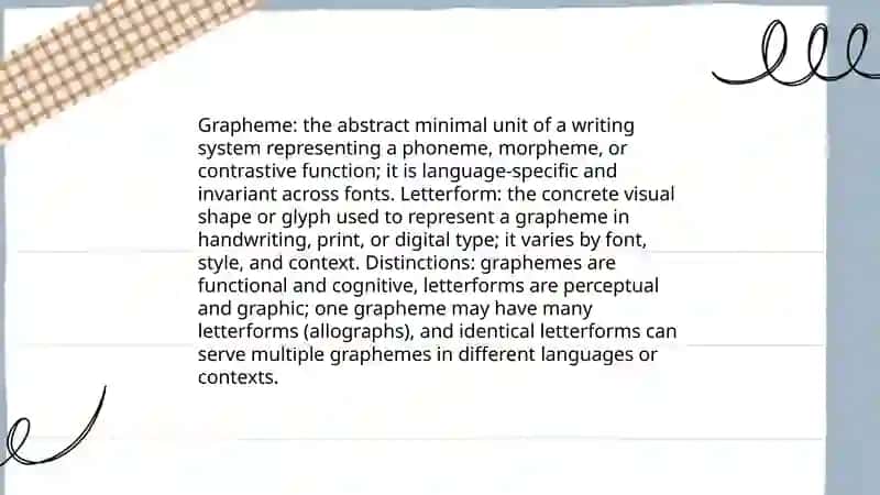 Scope of graphics and orthography 4