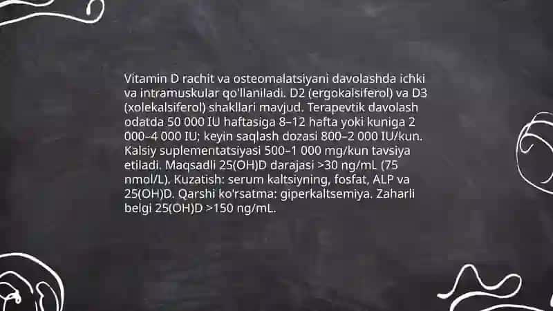 Vitaminlarni tibbiyotda qollanilishi va antivitaminlar 4