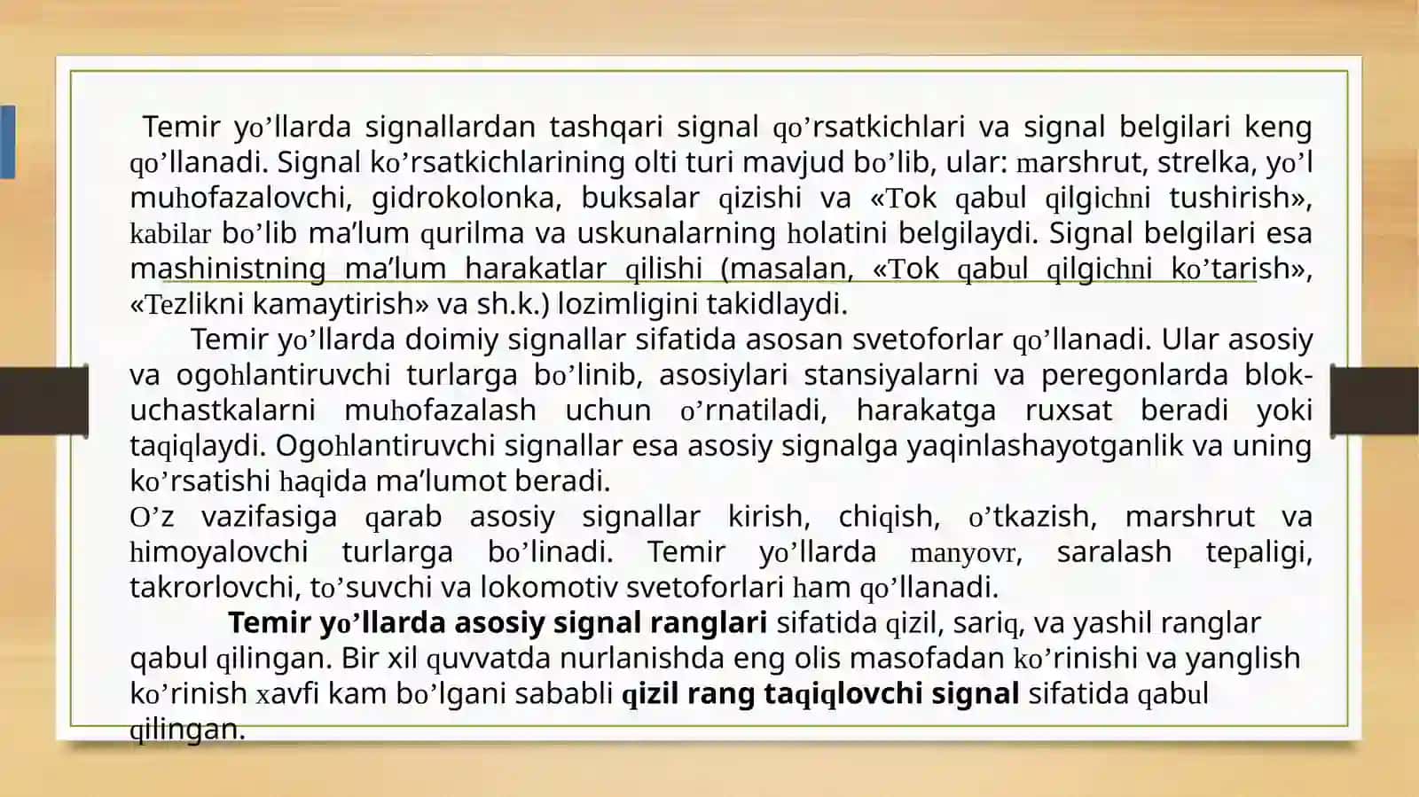 Signallar, ularning turlari va qo’llanilishi 4