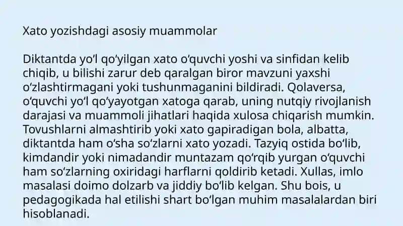 Ona tilida yozma ishlarni bartaraf etish metodikasi 4