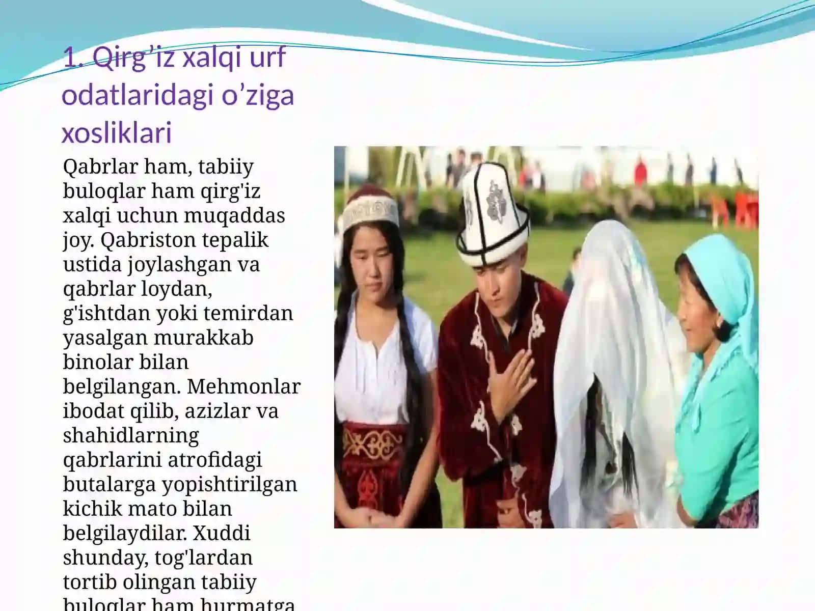 Qirg’iz xalqi urfodat va marosimlari 4