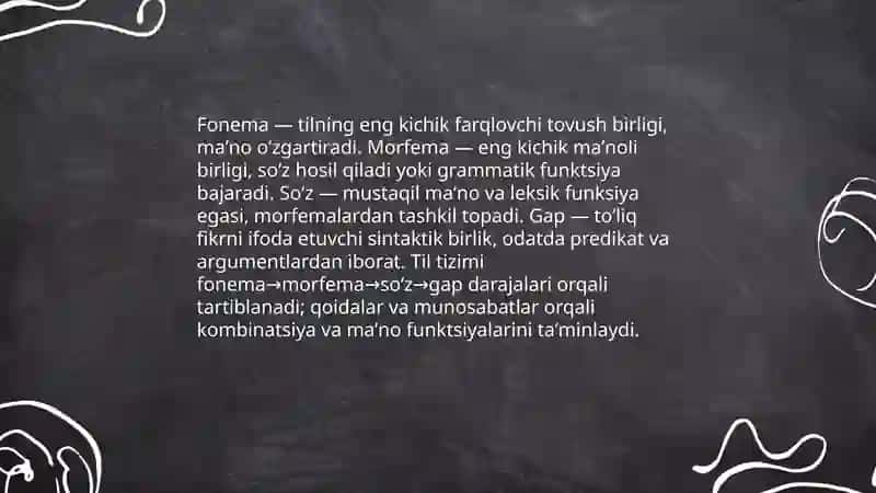 Tilning tizim sifatidagi mohiyati 4