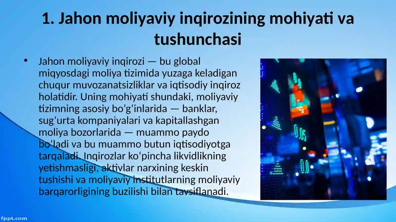 Jahon moliyaviy inqirozining mohiyati, kelib chiqish sabablari va salbiy oqibatlari 4