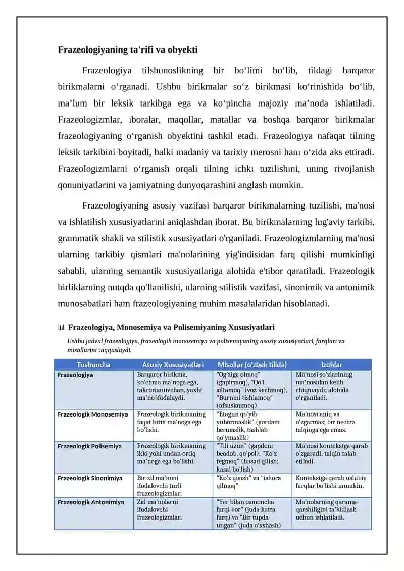Fraziologiya fraziologik monosimiya va polisimiya 4