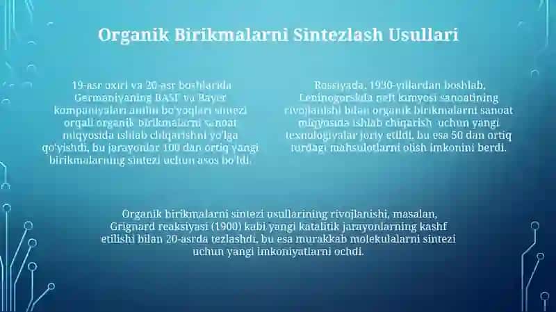 Organik Sintez Sanoati 4