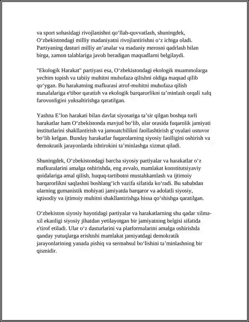 O‘zbekiston siyosiy partiyalarining mafkuraviy rivojlanishi 4