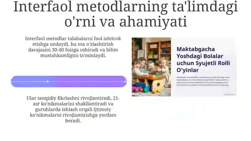 Interfaol metodlar va ularni qoʻllash mahorati 4
