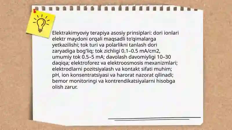 Elektrakimyoviy davolash va diagnostika usullari 4