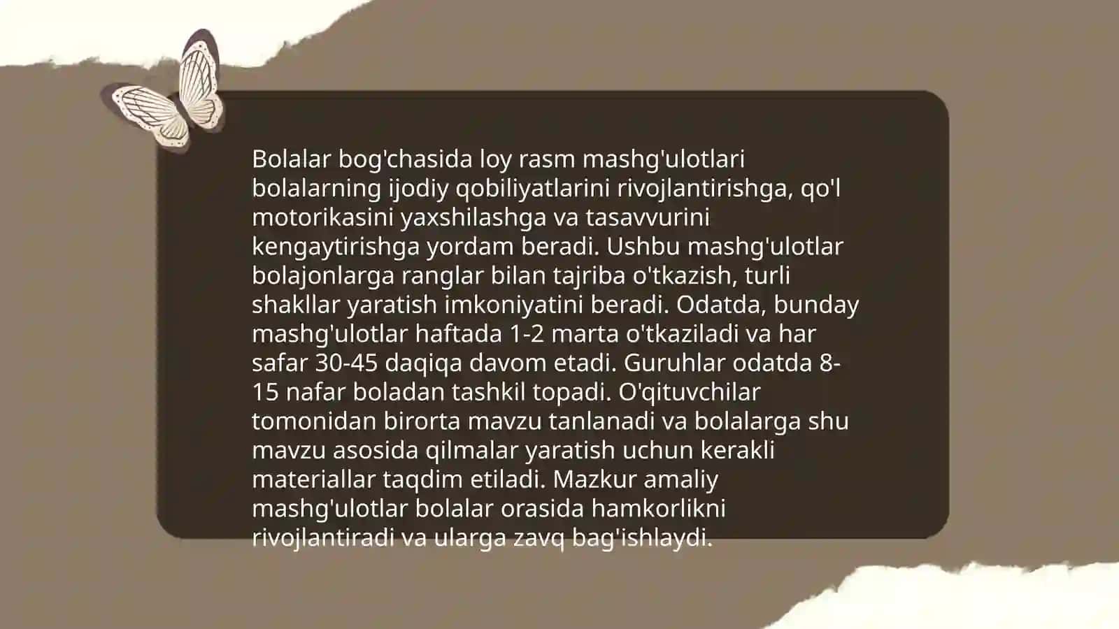 Rasm mashg'ulotlari turli yosh guruhlarga 4