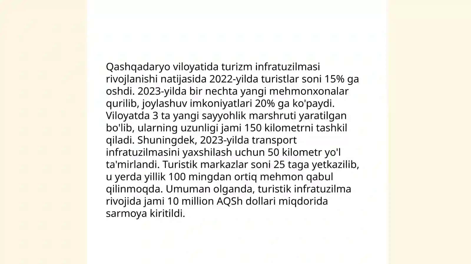 Qashqadaryo Turizm va Manzilgohlari 4