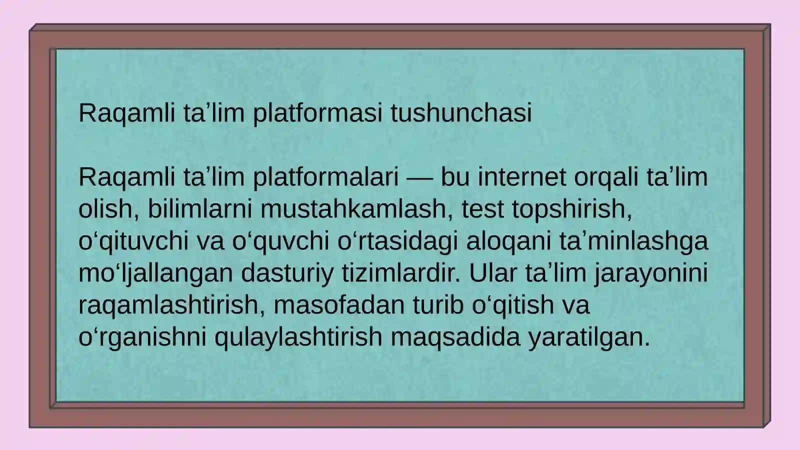 Bugungi kundagi taʼlim jarayonida qoʻllanilayotgan innovatsion texnologiyalarning umumiy tavsifi 4