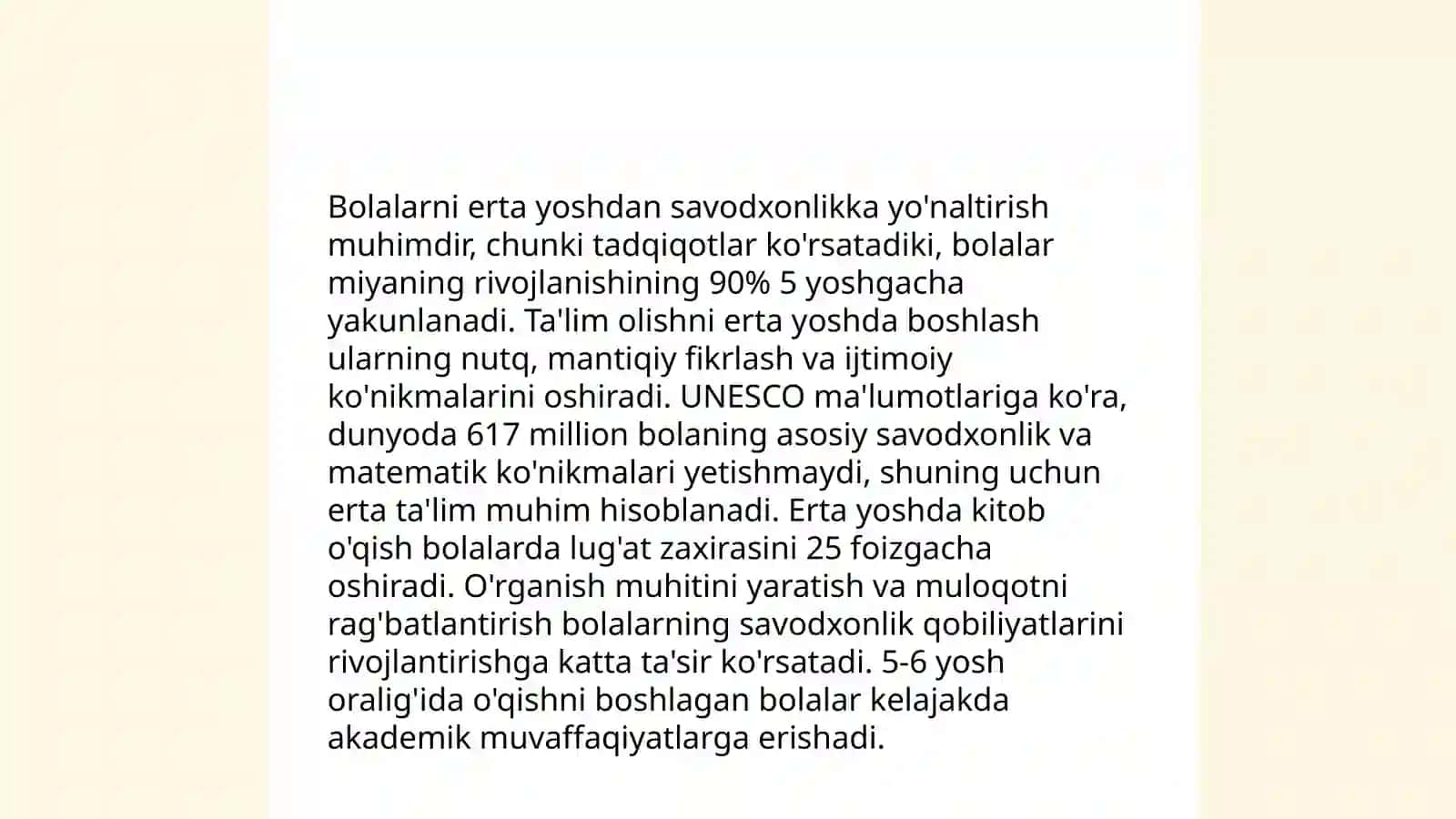 Ilk qadam davlat dasturi asosida bolalarni savdoga oʻrgatish 4