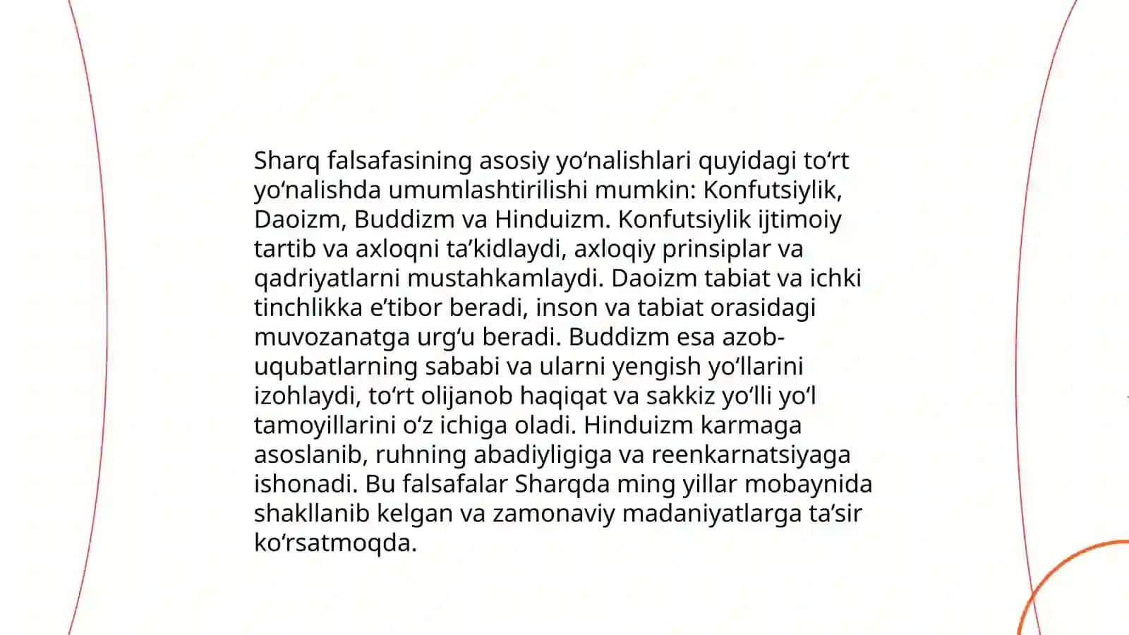Falsafiy tafakkur taraqqiyot bosqichlari. Sharq va Gʻarb falsafasi 4