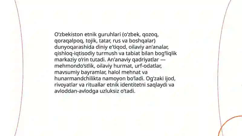 O'zbekiston xalqlarining manaviy merosining o`ziga xos jihatlari 4