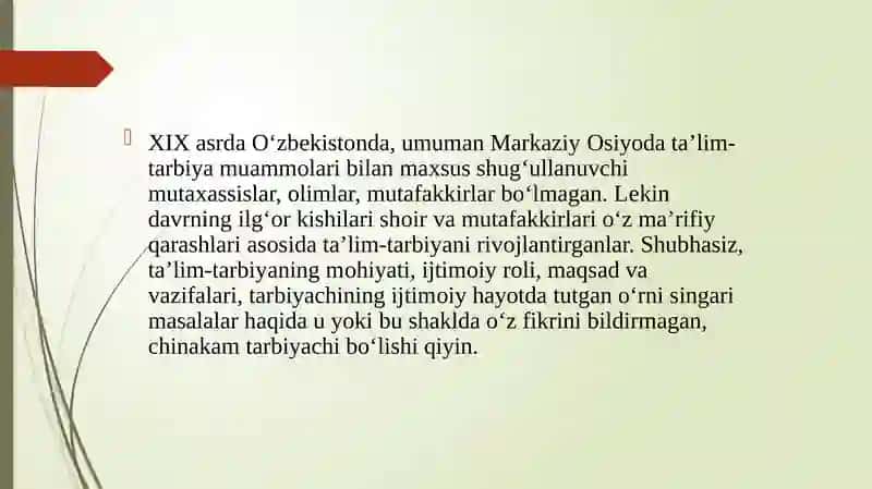 XVIIasrdanXXasrning1-choragidaTurkistono‘lkasidaayollarta’limimasalasiningfaollashishi 4