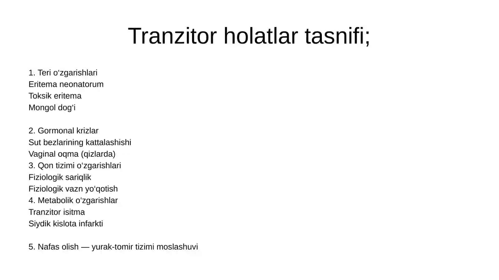 Chaqaloqlardagi chegaraviy (tranzitor) holatlar. Muddatiga yetmay tug‘ilgan chaqaloq 4