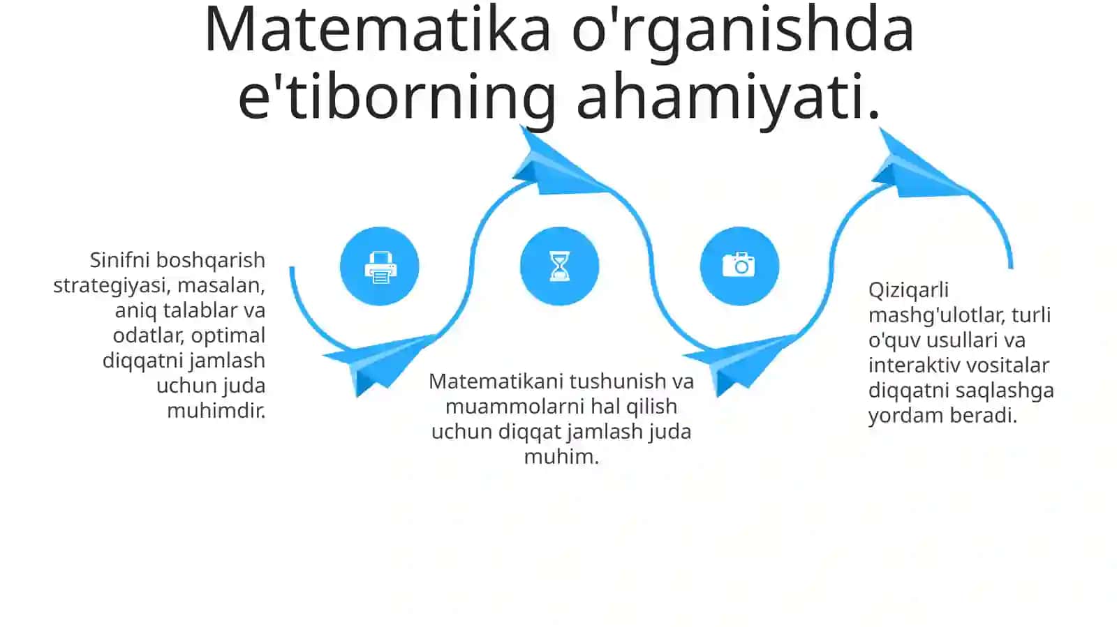 Matematika darslarida bolalarning diqqatini tashkil etish 4