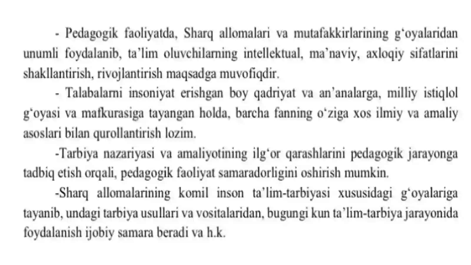 Boshlang'ich ta'lim fanlarini o'qitish jarayonida sharq mutafakkirlari merosidan foydalanish 4