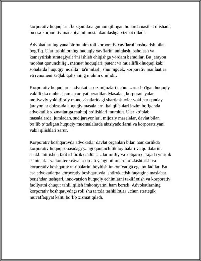 ADVOKATLARNING KORPORATIV HUQUQLARDAGI ISHTIROKI 4